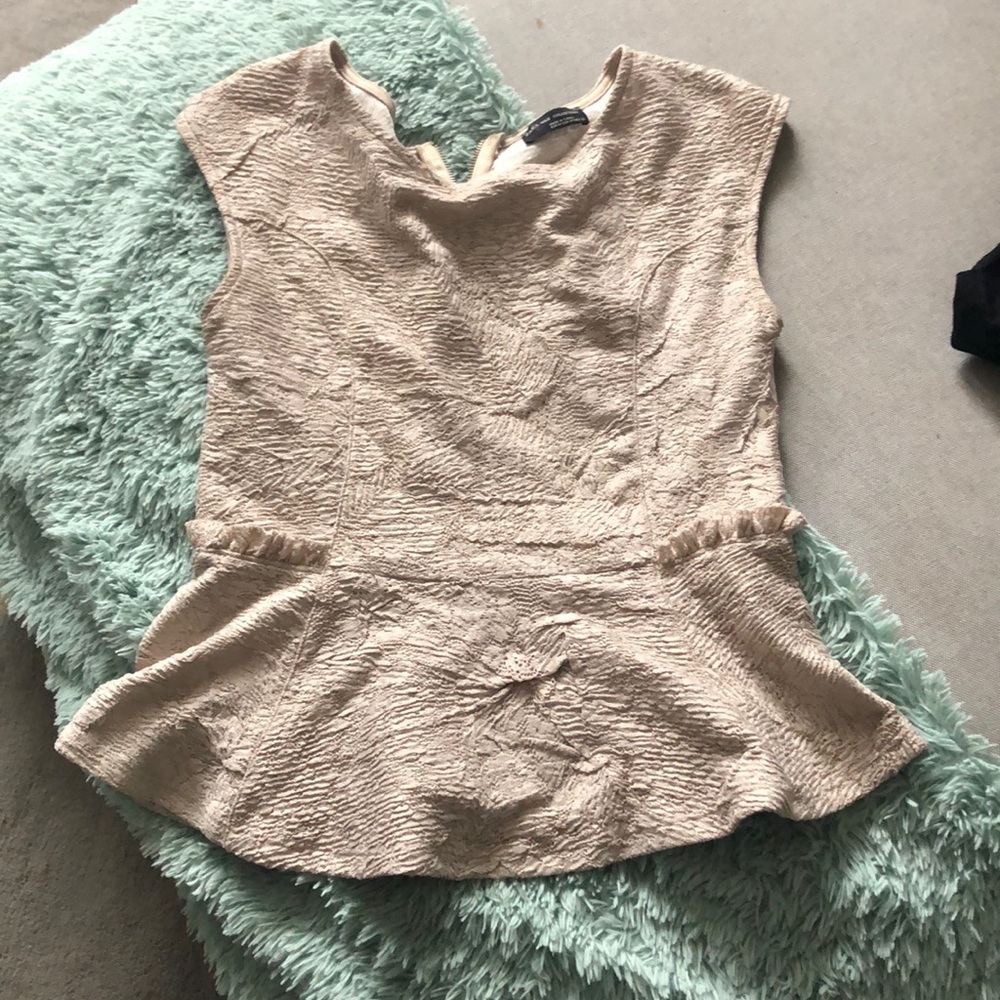 Zara peplum top